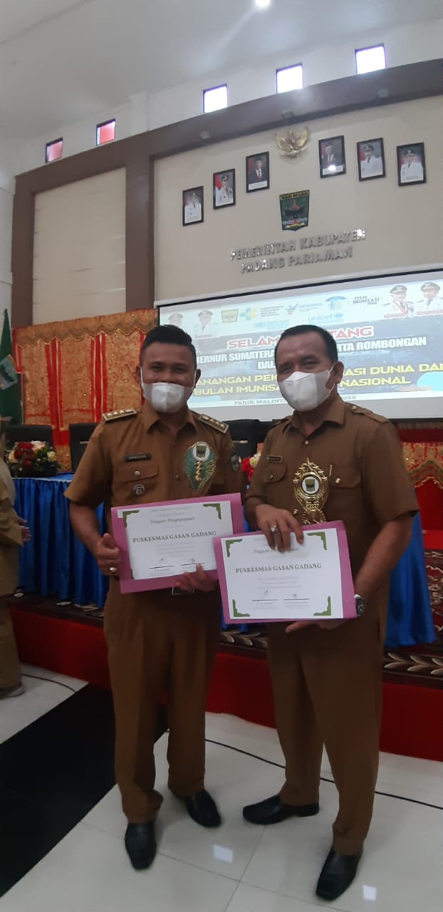 PUSKESMAS GASAN GADANG MEMBAWA HARUM NAMA BAIK KECAMATAN BATANG GASAN DUA PENGHARGAAN DITERIMA 