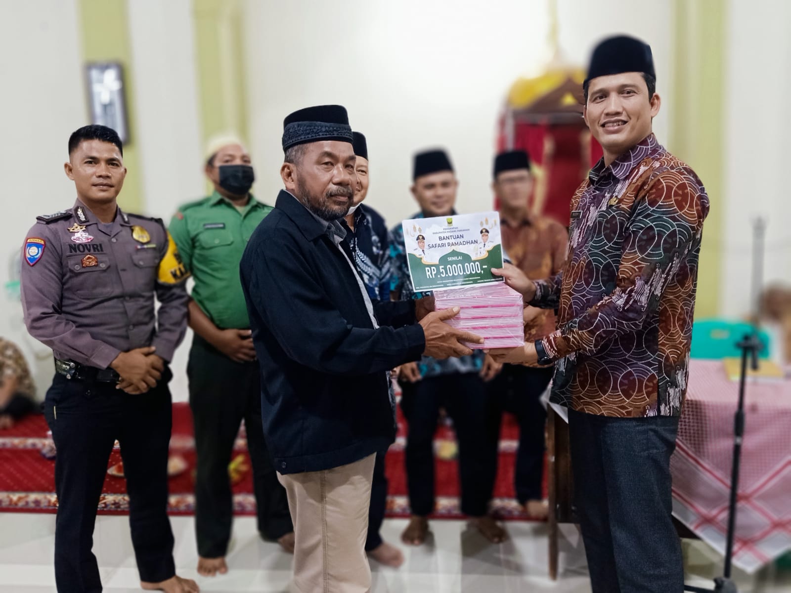 KUNJUNGAN TIM 10 SAFARI RAMADHAN 1443 H PADANG PARIAMAN KE MASJID NURUL HUDA NAGARI GASAN GADANG